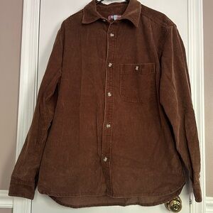 Corduroy shirt jacket